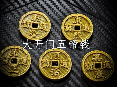 Attract Wealth, Secure Home, Ward off Evil Spirits: Five Emperors Coins / Essential for Street Vendors / Low Cost