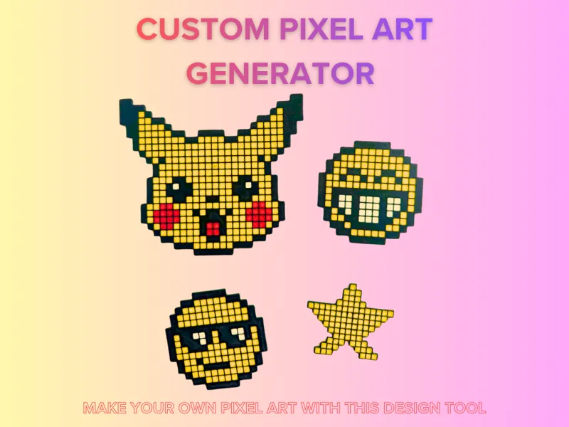Custom Pixel Art Design Tool