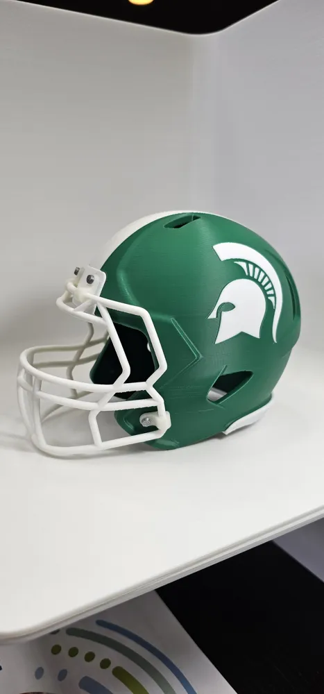 Michigan State MSU Spartans Football Helmet - Free 3D Print Model ...