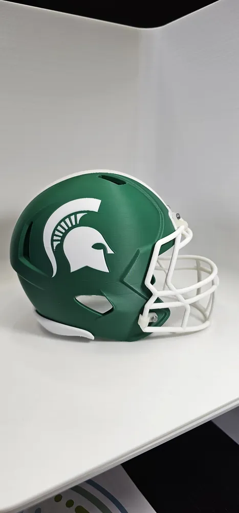Michigan State MSU Spartans Football Helmet - Free 3D Print Model ...