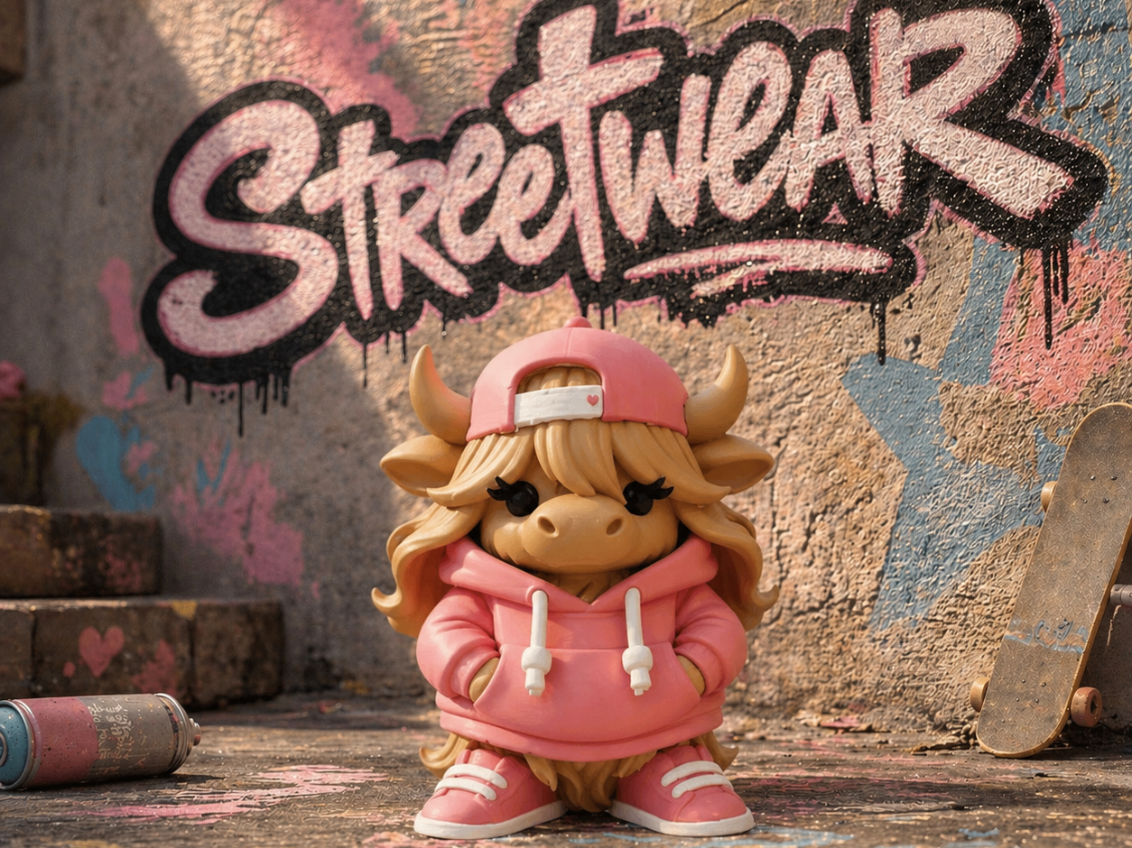 Nova the Highland Cow Streetwear AMS & NO AMS 