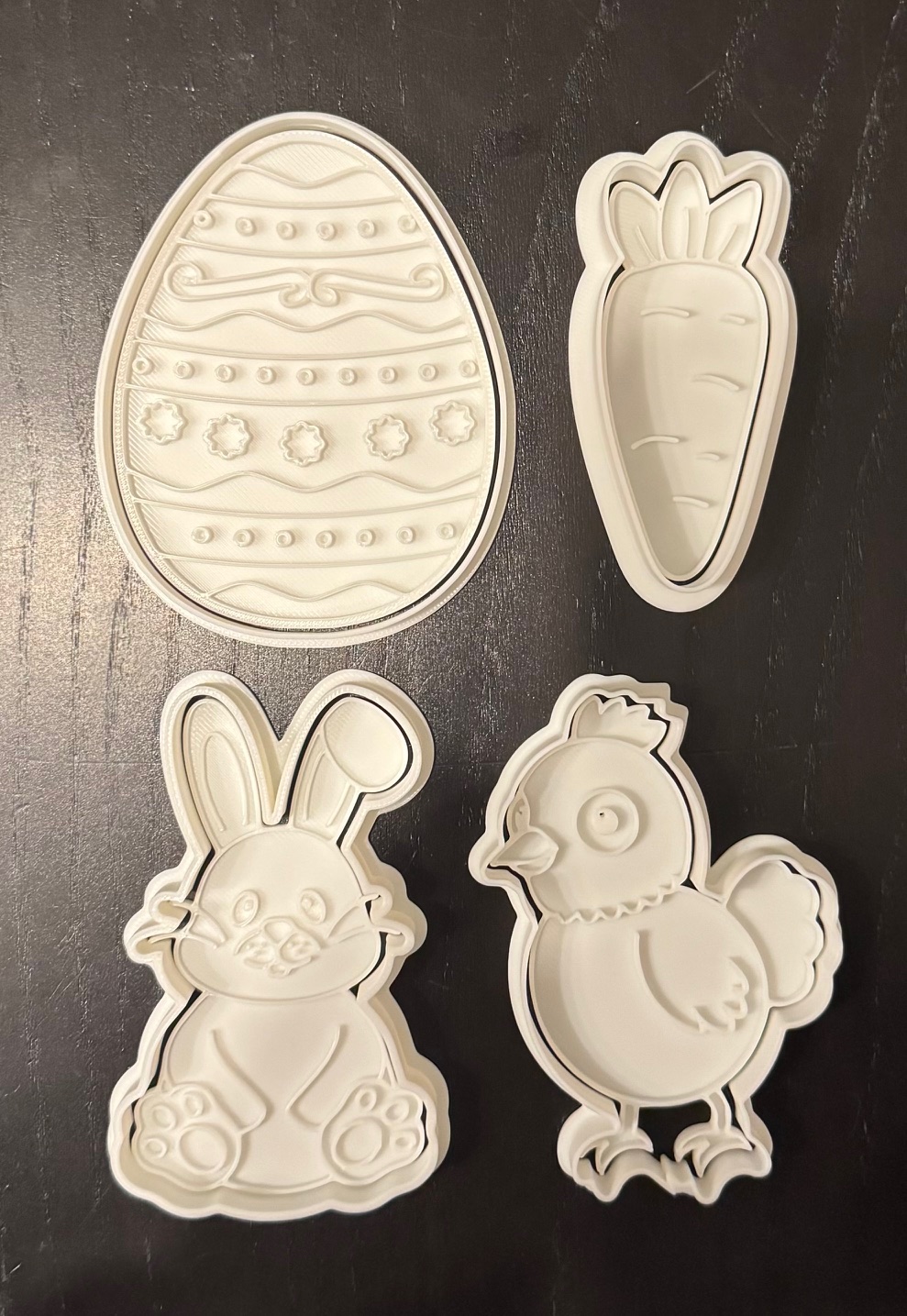 Miniatura 2 do modelo 3D Easter cookie cutter set