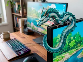 Haku the River Dragon - Monitor Buddy