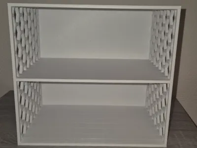 Tiny desk shelf
