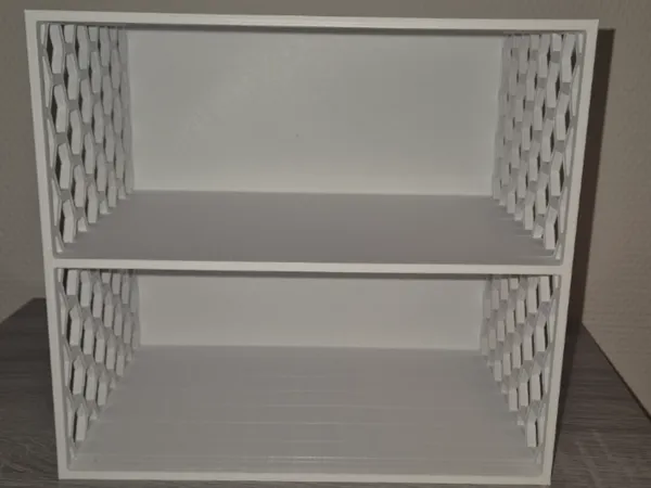 Petite étagère alvéolée de bureau