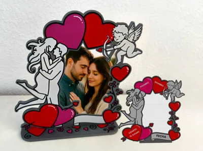 Personalized Valentine's Day Heart Photo Frame