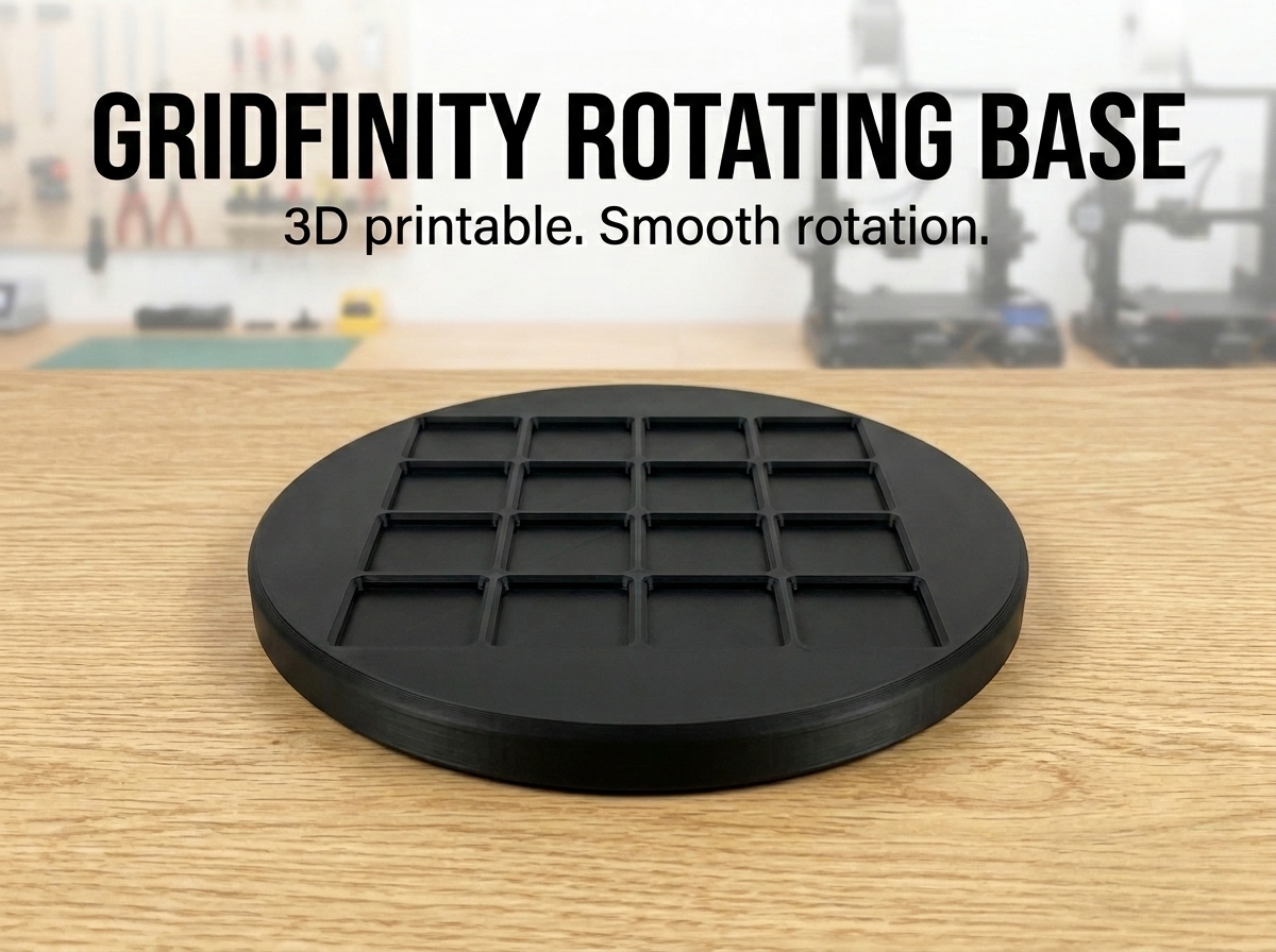 Miniatura 3 do modelo 3D Gridfinity Rotating Base