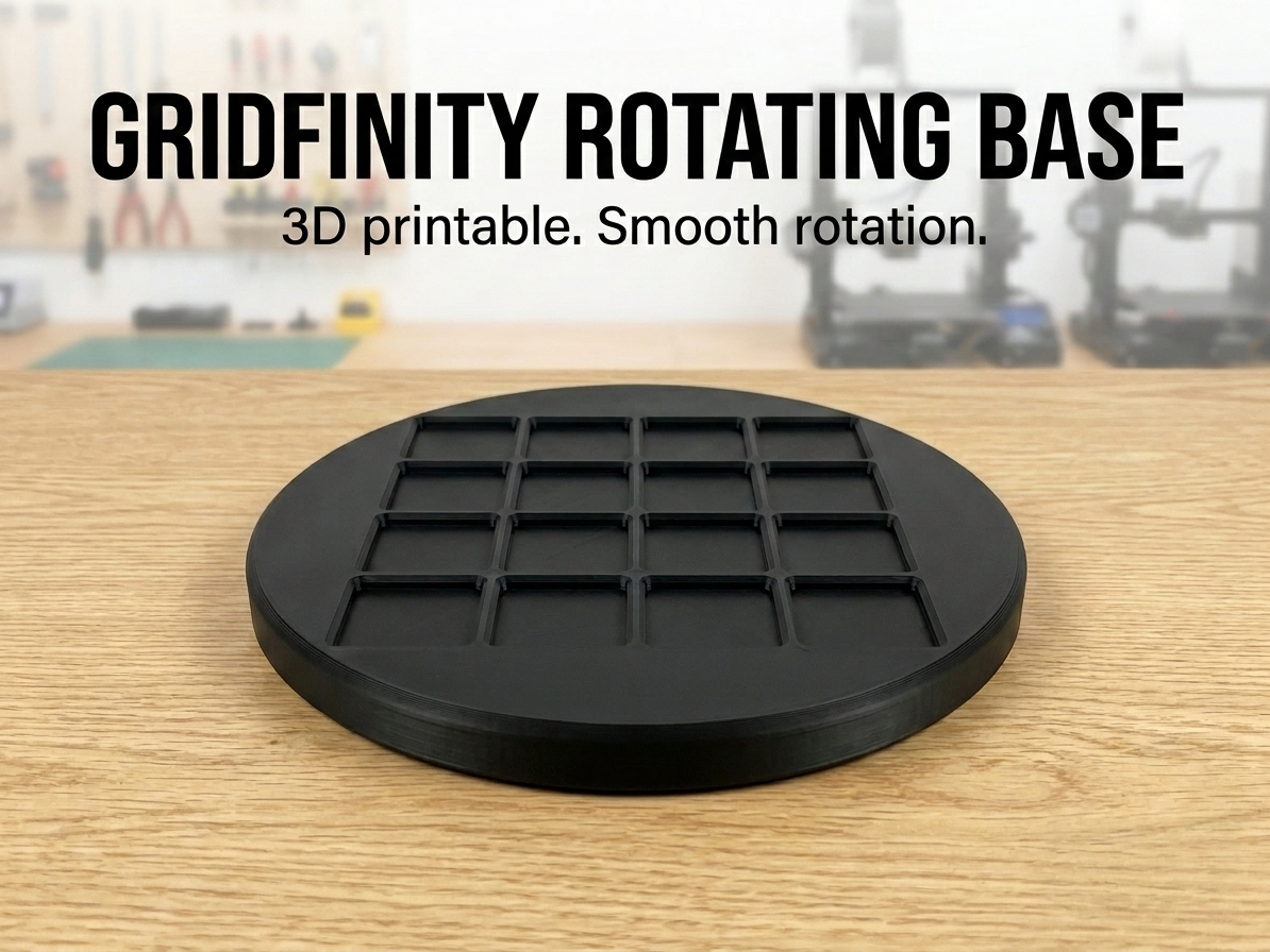 Miniatura 1 do modelo 3D Gridfinity Rotating Base