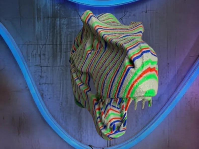 Color-Stacked Trex Head