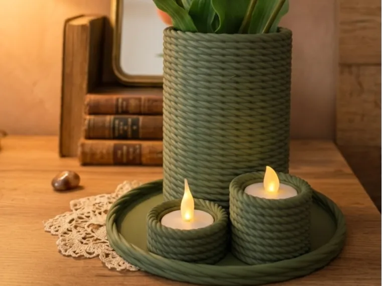 Stylish decorative arrangement Vase bowl holders