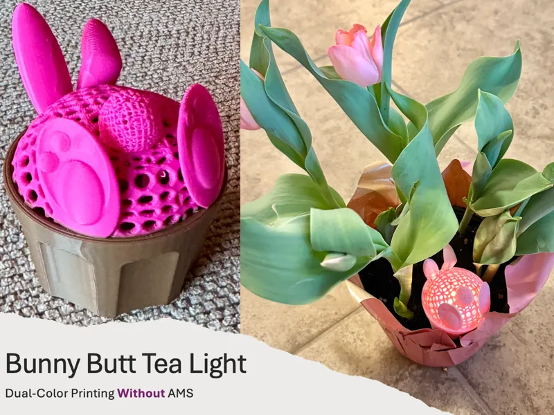 Bunny Butt Tealight