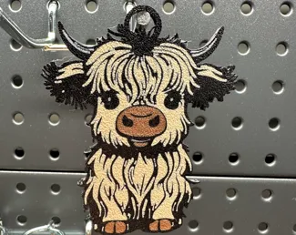 Baby Highland Cow Keychain/Ornament