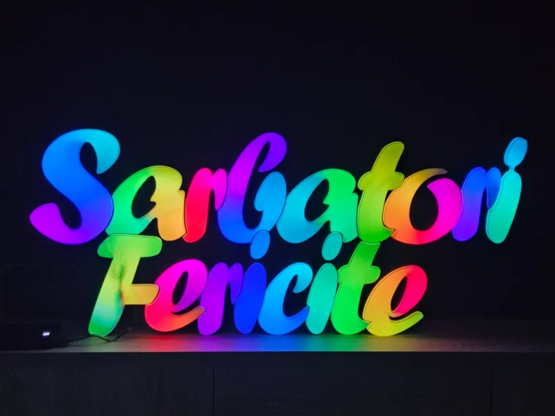 Sarbatori Fericite LED LightBox