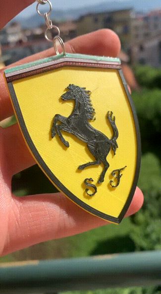 FERRARI LOGO KEYCHAIN 