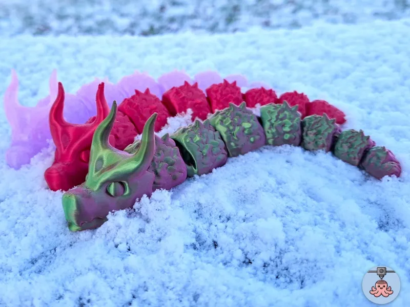 Flexi Dragon | Articulated Model (No Supports)