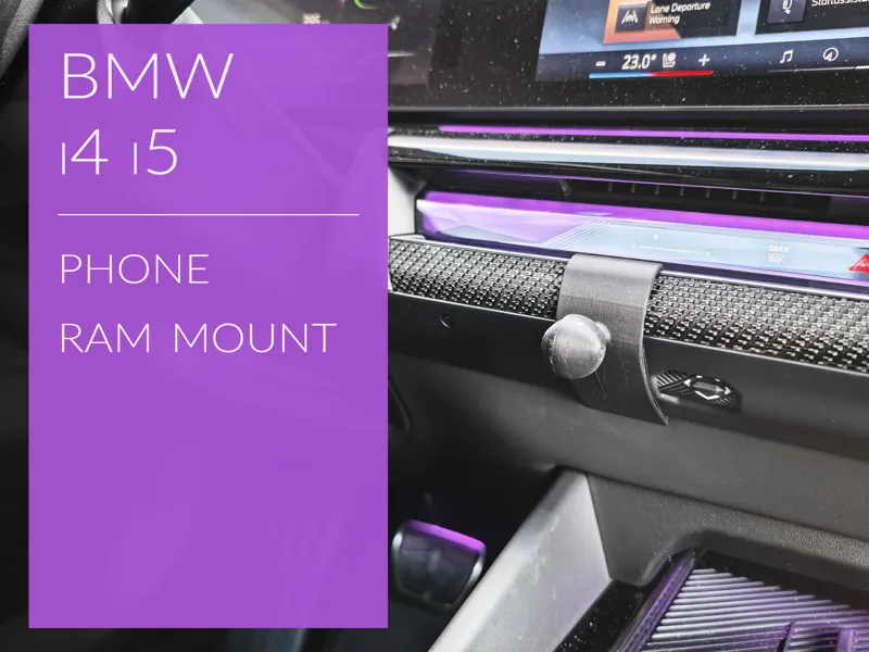 BMW i4 i5 Phone RAM Mount