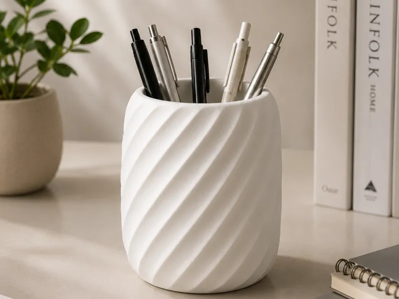 spiral pen holder