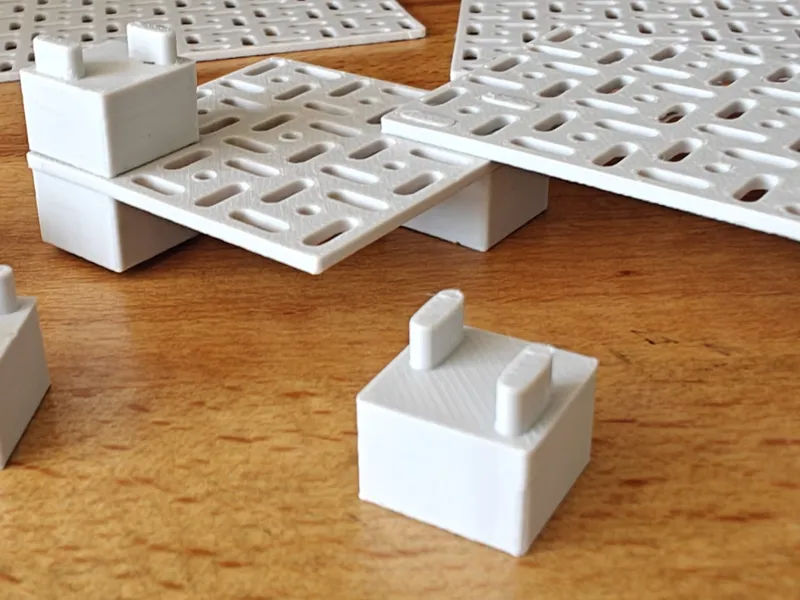 Brick connector for Adafruit Swirly PCB grid mount