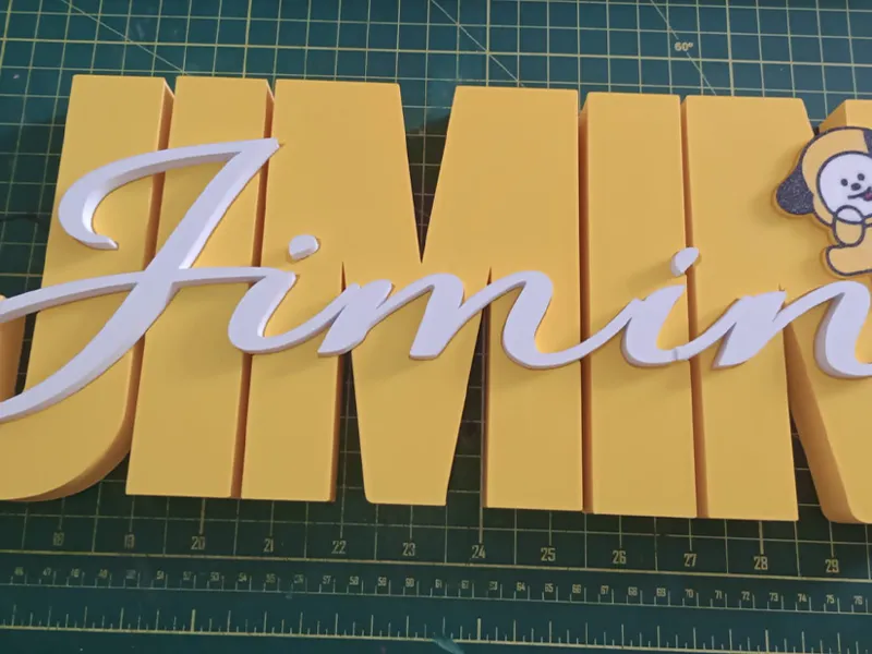 BTS Jimin - 3D Dimensional Letter Sign