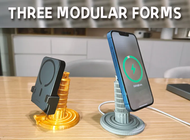 Leaning Tower of Pisa modular multi-functional stand