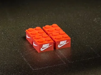Nike 2x2 brick (Legos-compatible Brick)