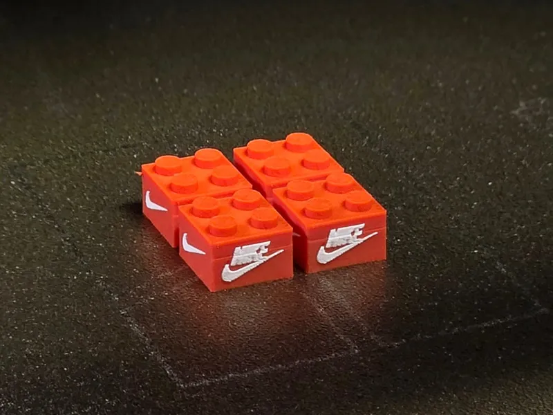 Nike 2x2 brick (Legos-compatible Brick)