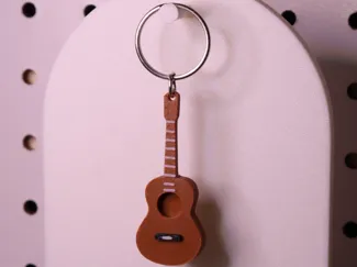Acoustic Guitar Keychain