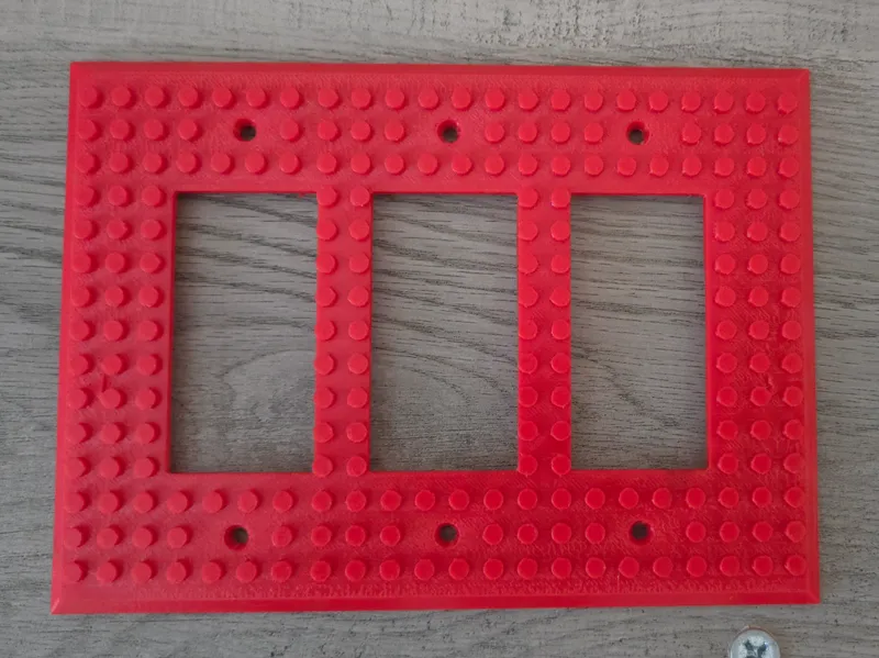 Triple GCFI paddle brick cover plate