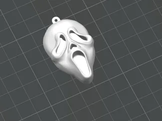 Scream mask keychain