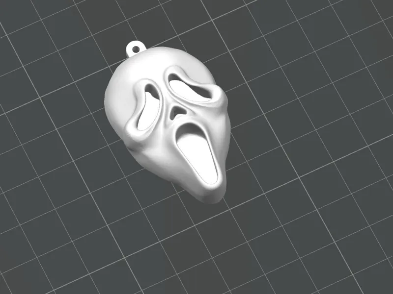 Scream mask keychain