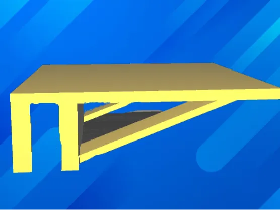 Shelving for a 13mm table support