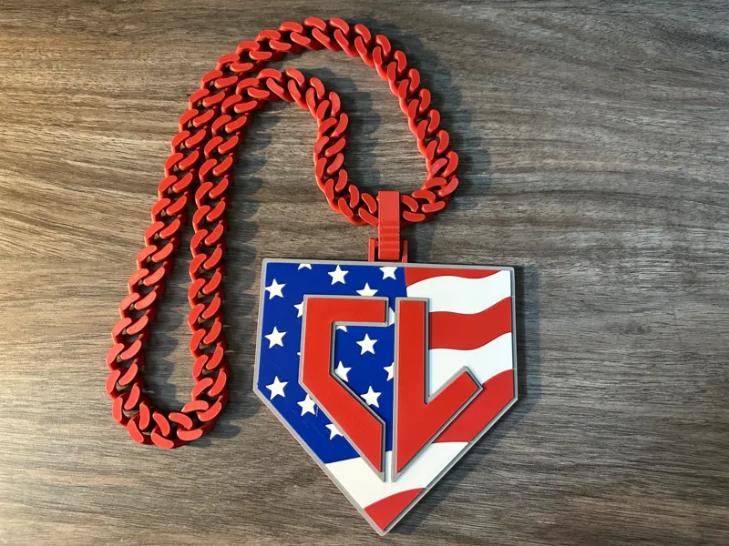 Patriotic Home Plate - Hype Chain