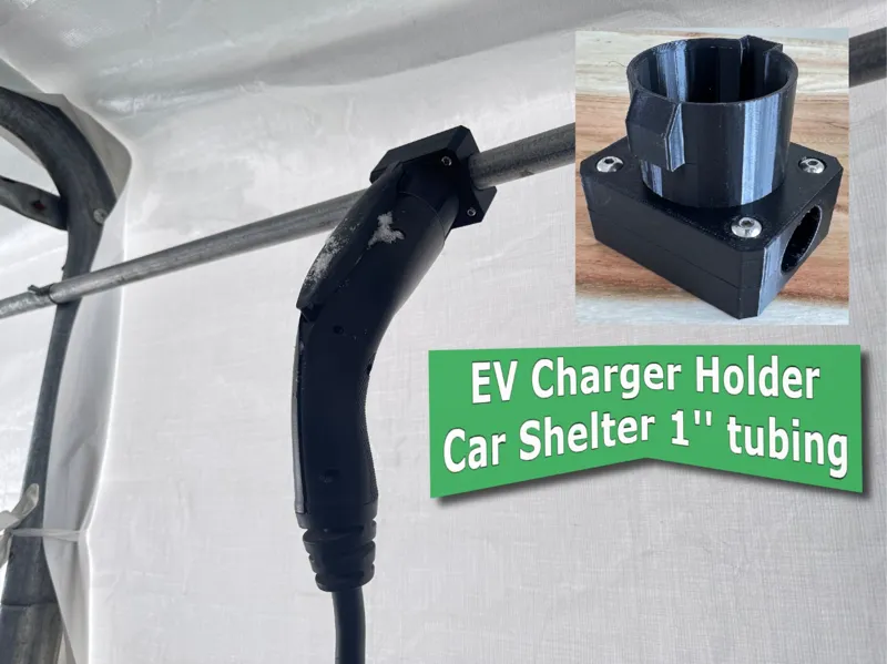 EV Charger Support for 1'' tubing Car Shelter