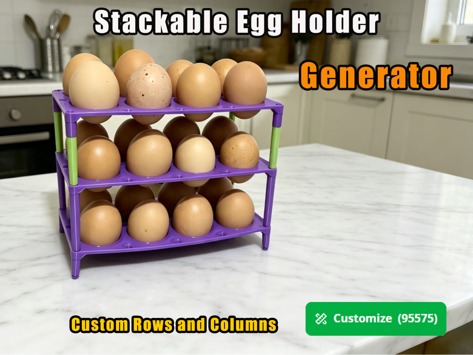 Stackable Egg Holder Generator