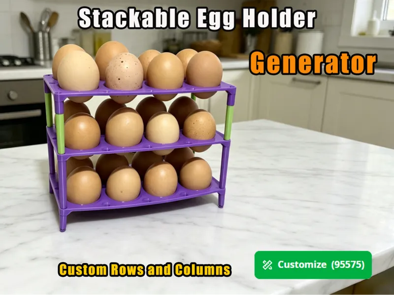 Stackable Egg Holder Generator