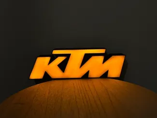Wall Mounted LED Logo Sign – KTM Style