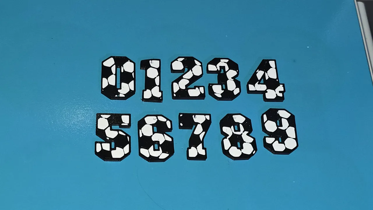 Soccer Ball Numbers 0-9 Earrings view 2