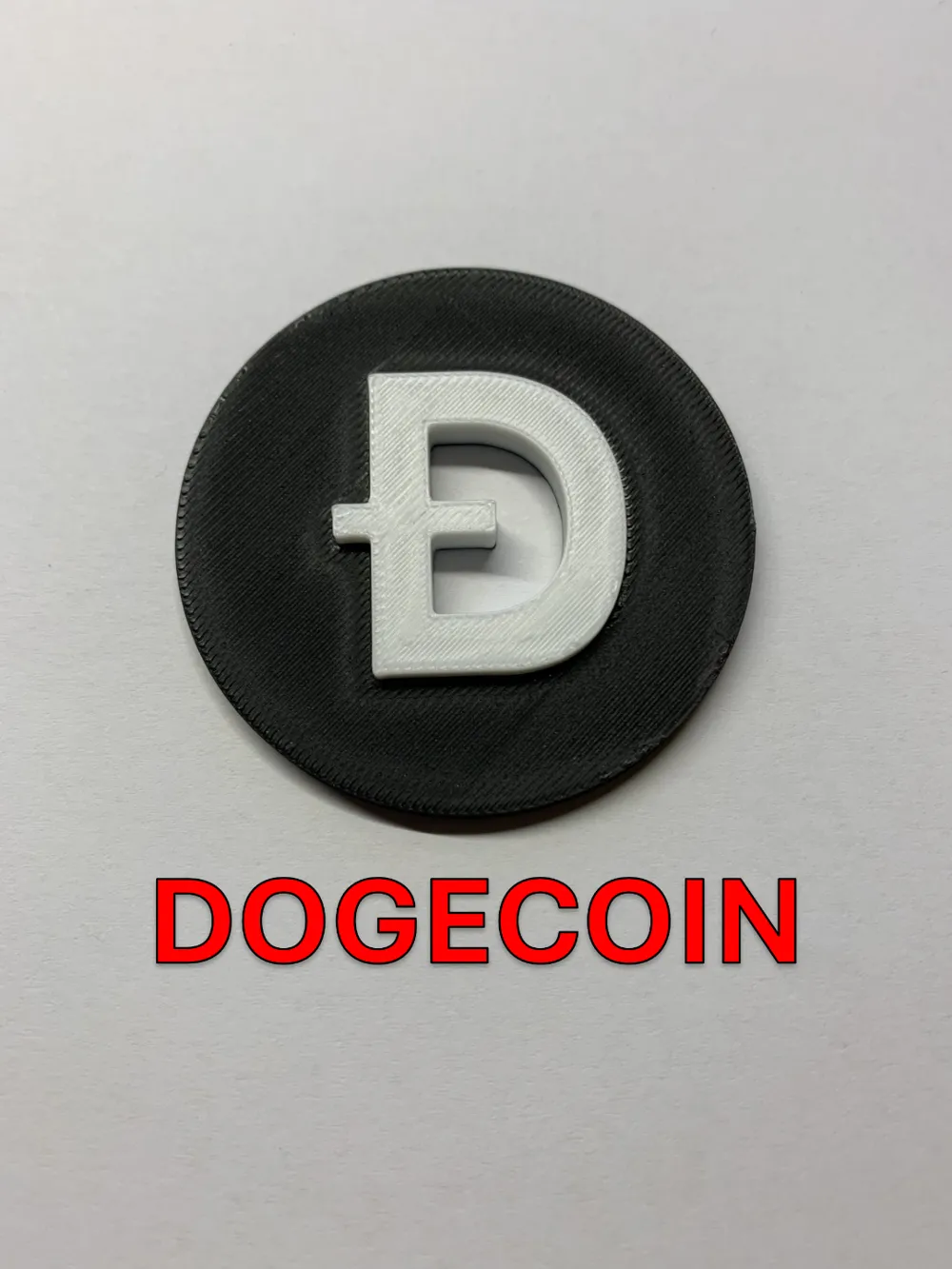 Dogecoin Logo - Free 3D Print Model - MakerWorld