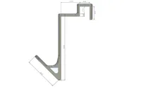 Door width 43mm, notch 15mm