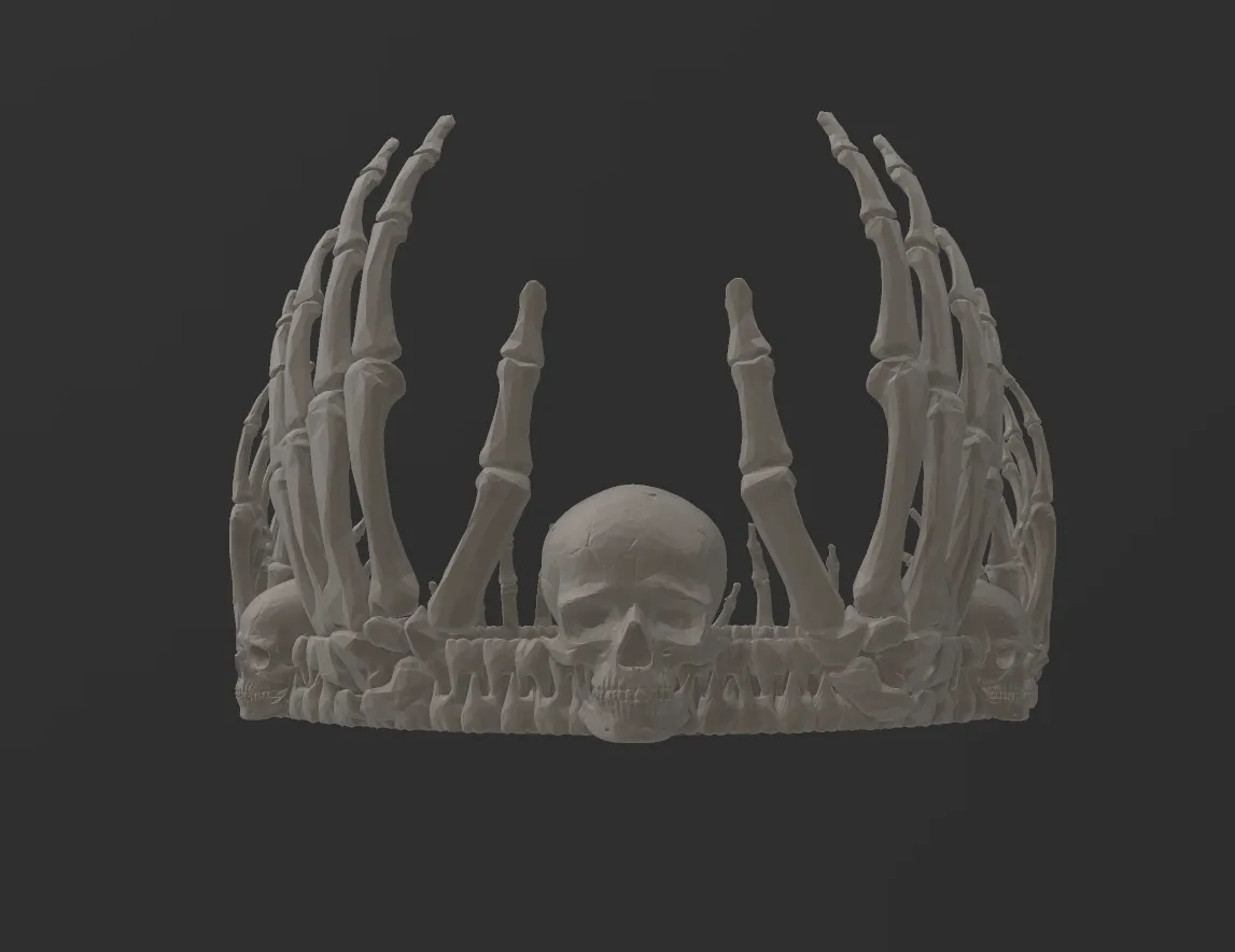 Voodoo Crown of Bones and Teeth view 2