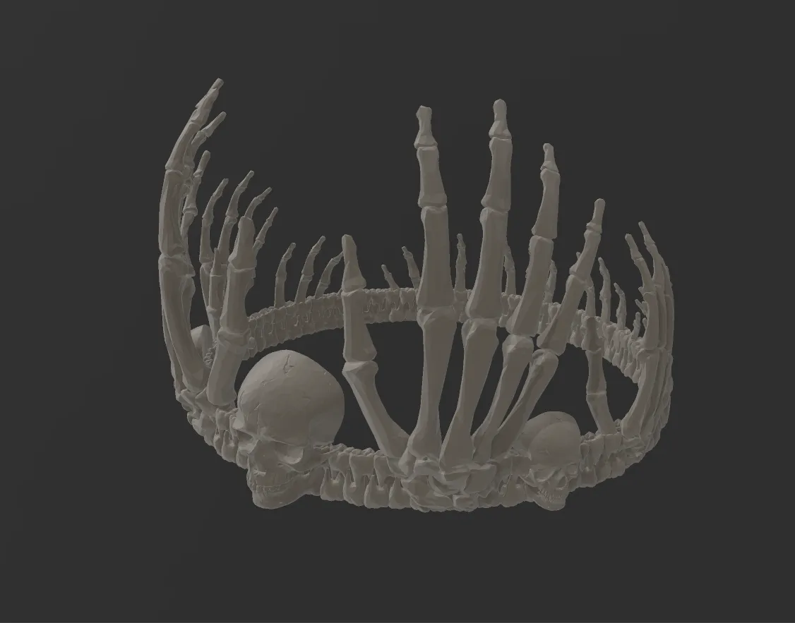 Voodoo Crown of Bones and Teeth view 3