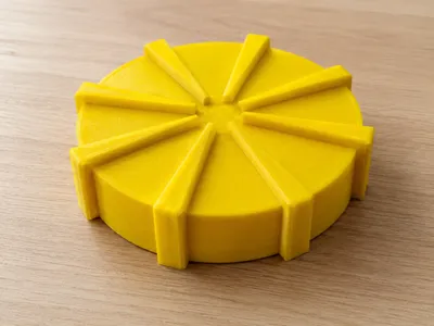 Cap for pipe / gutter Ø110 with round thread