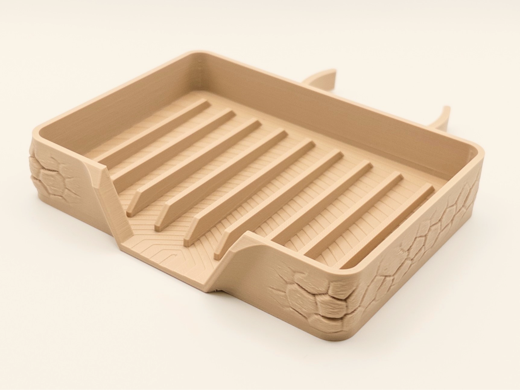 Textured Draining Soap / Sponge Tray Snap-On Mount