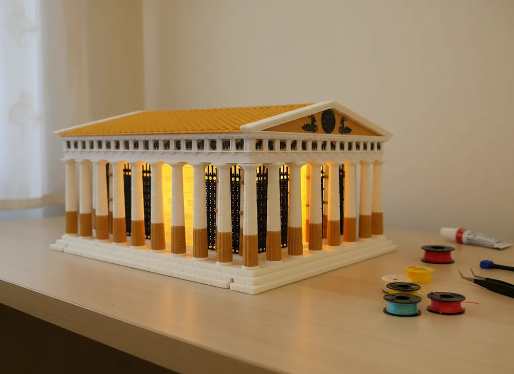 3Dプリント ギリシャ神殿（パルテノン神殿） - 無料3Dモデル -MakerWorld