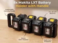 Eight battery holder - 18v 8 slots