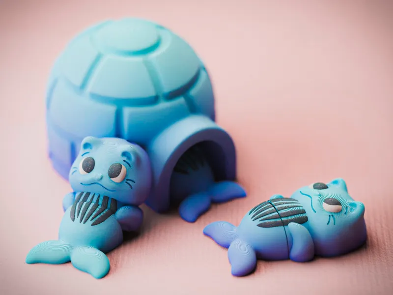 Flexi Baby Cat Seal + Igloo Accessory