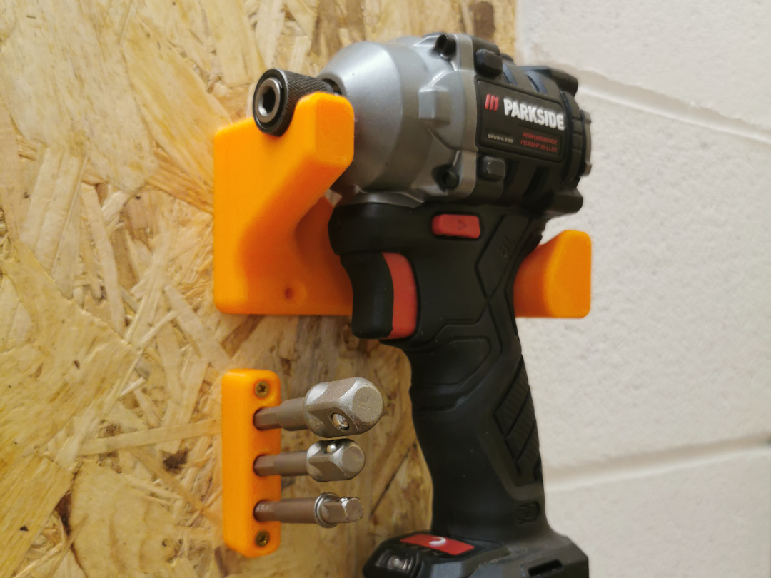 Parkside PDSSAP 20-Li D3 Wall Mount + Bit Holder