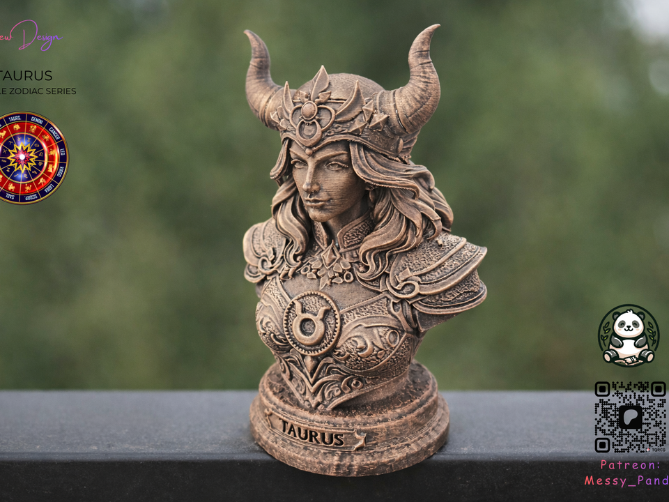 TAURUS — Female Zodiac Bust