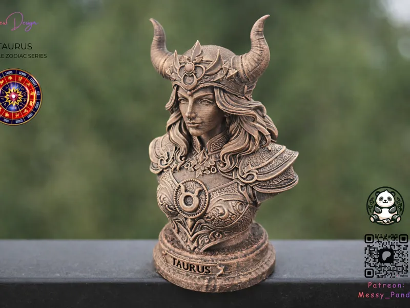 TAURUS — Female Zodiac Bust