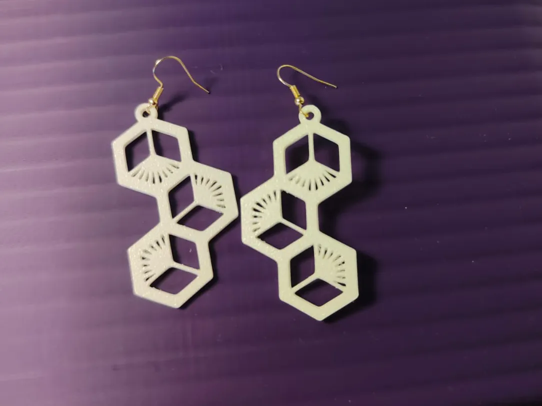 Elegant Earrings - Quick Gift & Print - Model #03 view 4